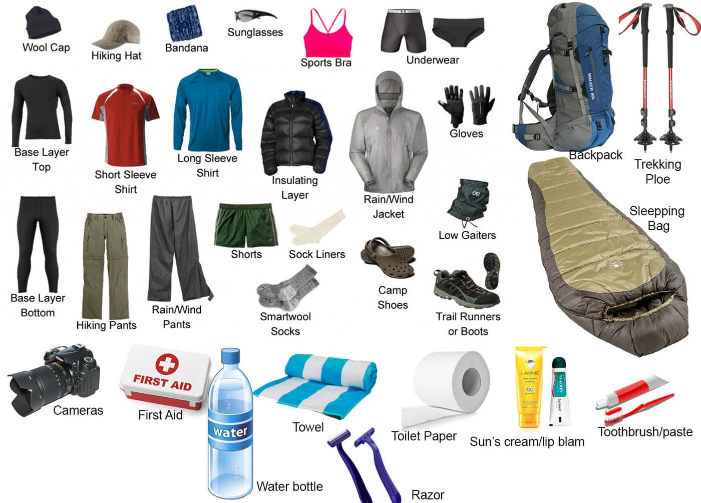 KILIMANJARO HIKING EQUIPMENTS
